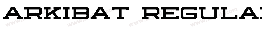 arkibat regular字体转换